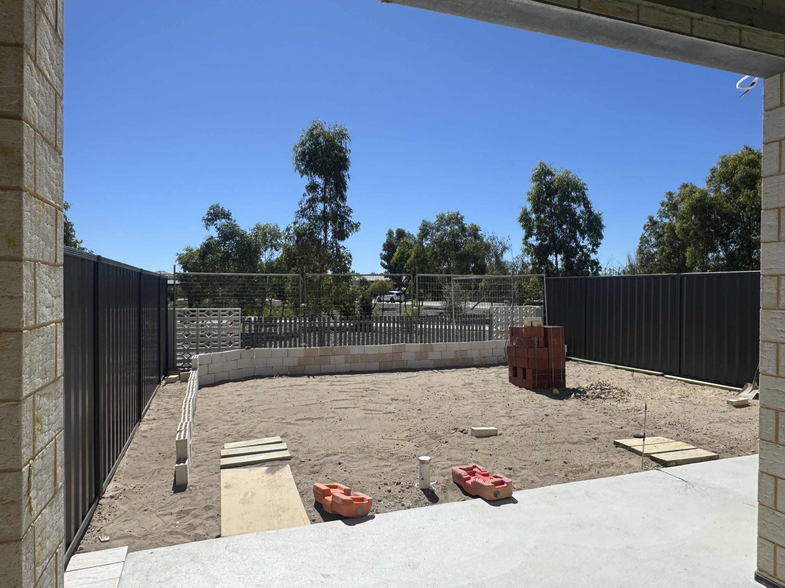 Backyard addition - before